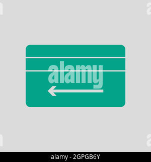 Cash Back Credit Card Icon Stock Vector