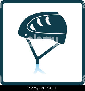 Climbing Helmet Icon Stock Vector