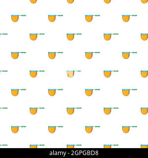 Net for catching fish pattern, cartoon style Stock Vector