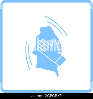 Wet Cleaning Icon Stock Vector