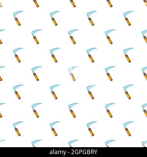 Scythe pattern, cartoon style Stock Vector
