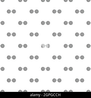 Glasses with round lenses pattern, cartoon style Stock Vector