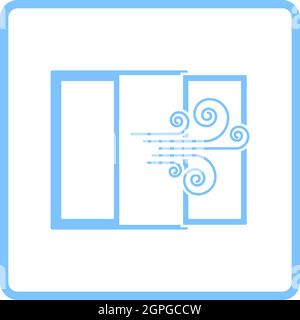 Room Ventilation Icon Stock Vector