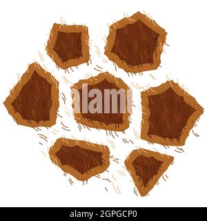 Background with decorative giraffe print. Animal stylized ornament, fur texture. Stock Vector
