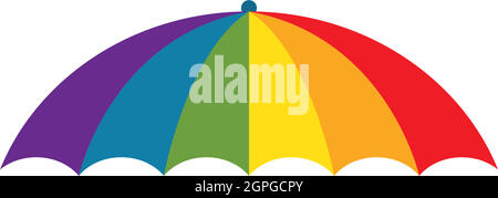 umbrella logo icon  vector illustration Stock Vector