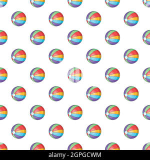 Colorful ball pattern, cartoon style Stock Vector