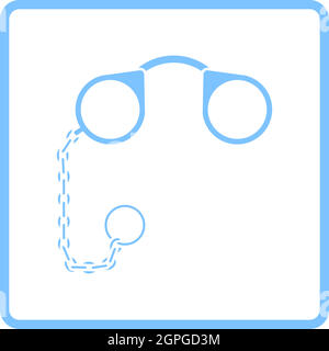 Pince-Nez Icon Stock Vector