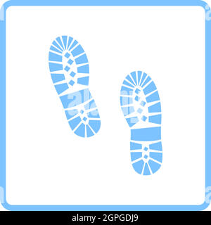 Boot Print Icon Stock Vector