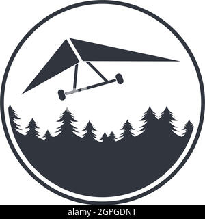 hang gliding icon vector illustration design Stock Vector