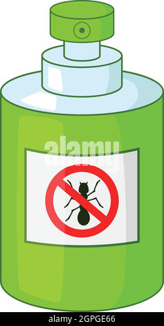 Insecticide icon, cartoon style Stock Vector