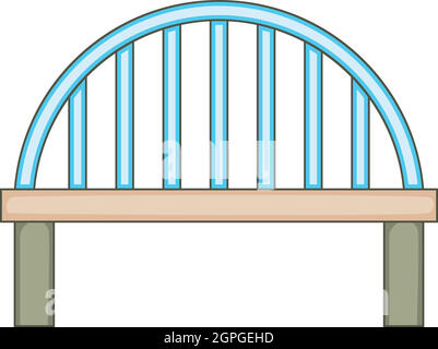 Round bridge icon, cartoon style Stock Vector Image & Art - Alamy