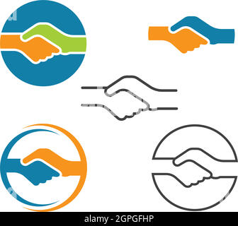 handshake vector illustration design Stock Vector