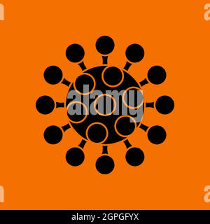 Coronavirus Molecule Icon Stock Vector