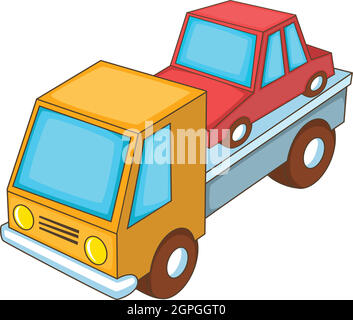 Car transportation icon, cartoon style Stock Vector