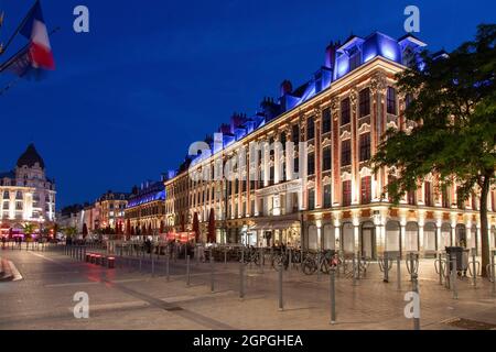 France, Nord, Lille, Theater Square, rank of beauregard Stock Photo