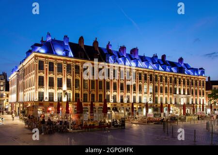 France, Nord, Lille, Theater Square, rank of beauregard Stock Photo