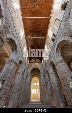 France, Eure, Bernay, Abbey of Notre Dame from the 11th century Stock Photo
