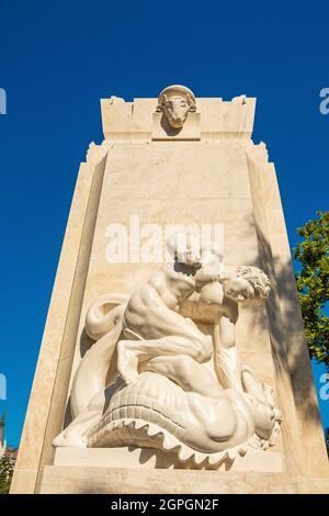 Hungary, Budapest, listed as World Heritage by UNESCO, Pest district, National monument to the Martyrs Stock Photo