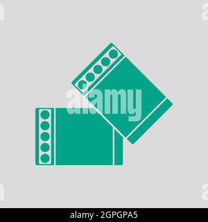 Business Cufflink Icon Stock Vector