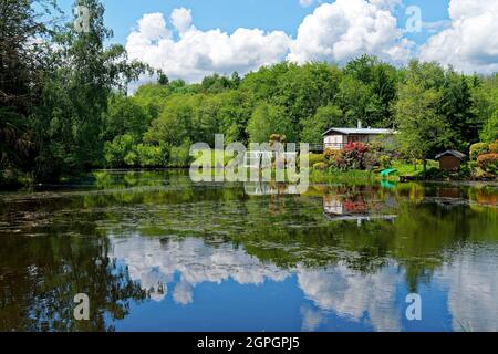 France, Haute Saone, Thousand Ponds Plateau (Plateau des Mille étangs), Ecromagny Stock Photo