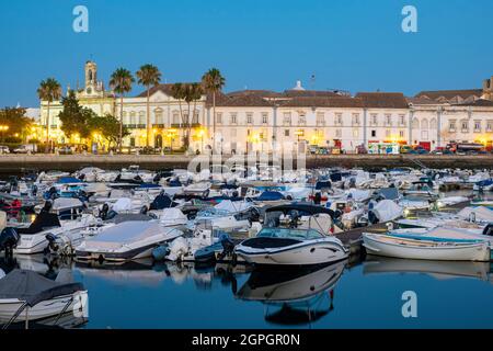 Portugal, Algarve, Faro, the old town, the marina Stock Photo