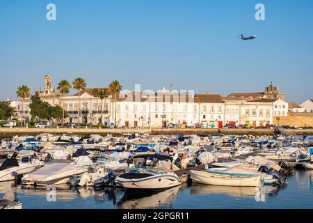 Portugal, Algarve, Faro, the old town, the marina Stock Photo