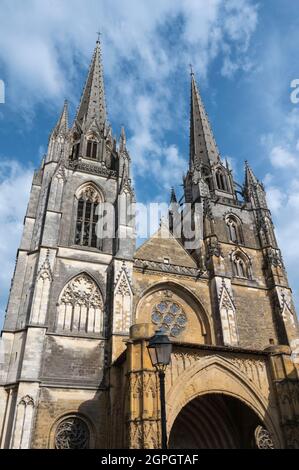 France, Pyrenees Atlantiques, Bayonne, Pays Basque, Sainte-Marie cathedral Stock Photo