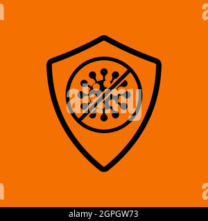 Shield From Coronavirus Icon Stock Vector