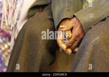 Madagascar, Analamanga region, Antananarivo (Antananarivo or Tana), Father Pedro's mass on Sunday morning Stock Photo