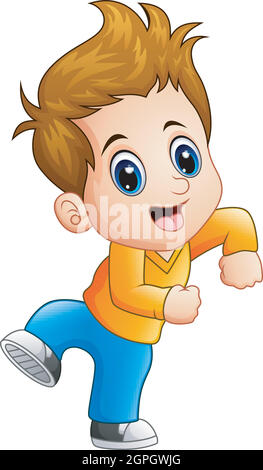 Cute boy cartoon posing Stock Vector Image & Art - Alamy