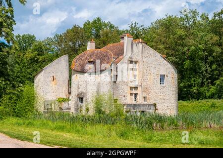 France, Val d'Oise, Montmorency forest, the Château de la Chasse Stock Photo