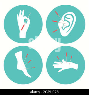 acupuncture Stock Vector