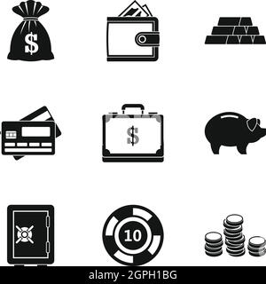 Money icons set, simple style Stock Vector Image & Art - Alamy