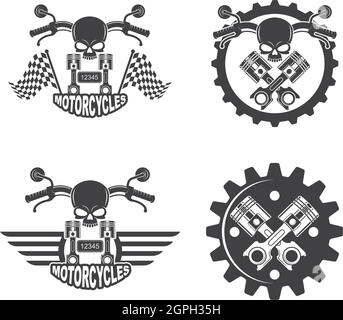 custom motorcycle vector illustration design Stock Vector