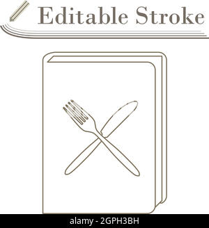 Menu Book Icon Stock Vector