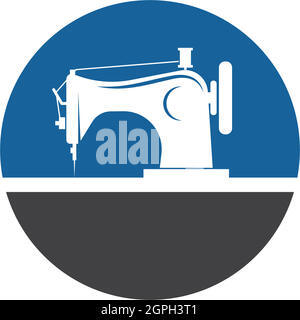 sewing machine icon logo vector Stock Vector
