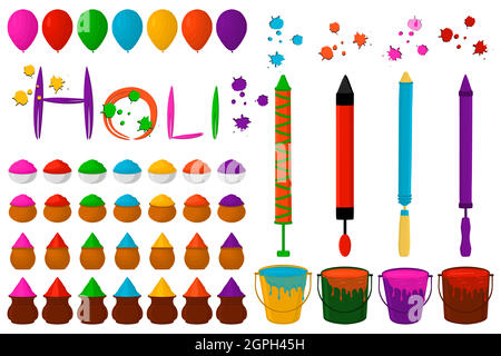 How to draw Holi Pichkari | Happy Holi drawing | Holi card drawing - YouTube