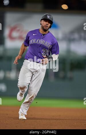 September 28 2021: Washington first baseman Josh Bell (19) during