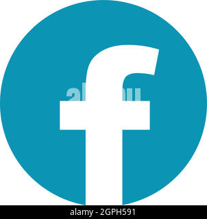 f letter social media facebook logo icon vector Stock Vector