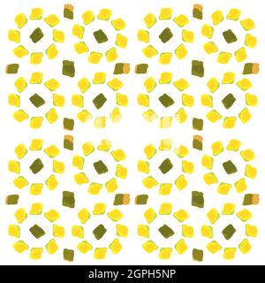Background pattern with golden geometric pattern. Design for tiles Stock Vector