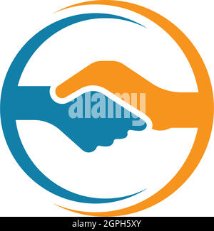 handshake vector illustration design Stock Vector