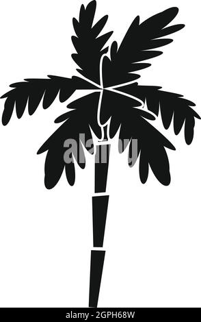 Palm tree icon, simple style Stock Vector