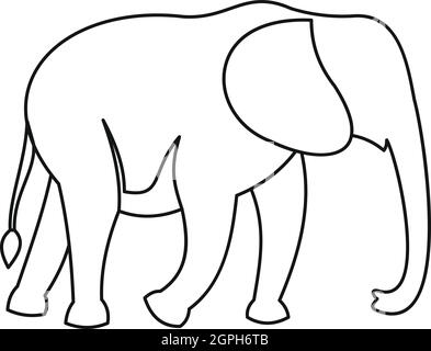Elephant Outline Images – Browse 29,743 Stock Photos, Vectors, and Video |  Adobe Stock