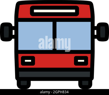 City Bus Icon Stock Vector