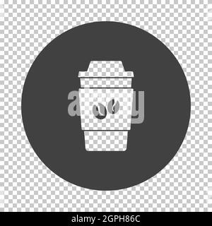 Outdoor Paper Cofee Cup Icon Stock Vector