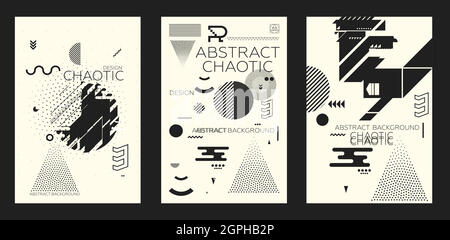 Chaotic Abstract Background Stock Vector