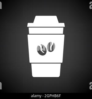 Outdoor Paper Cofee Cup Icon Stock Vector