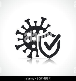 disinfected or anti virus icon Stock Vector