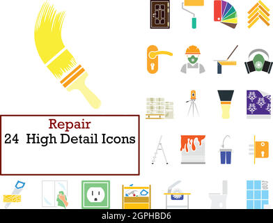 Repair Icon Set Stock Vector