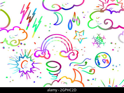 weather pattern Stock Vector